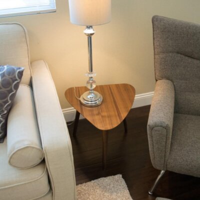 Amoeba Side Table - Walnut.  Mid Century Modern Side Table